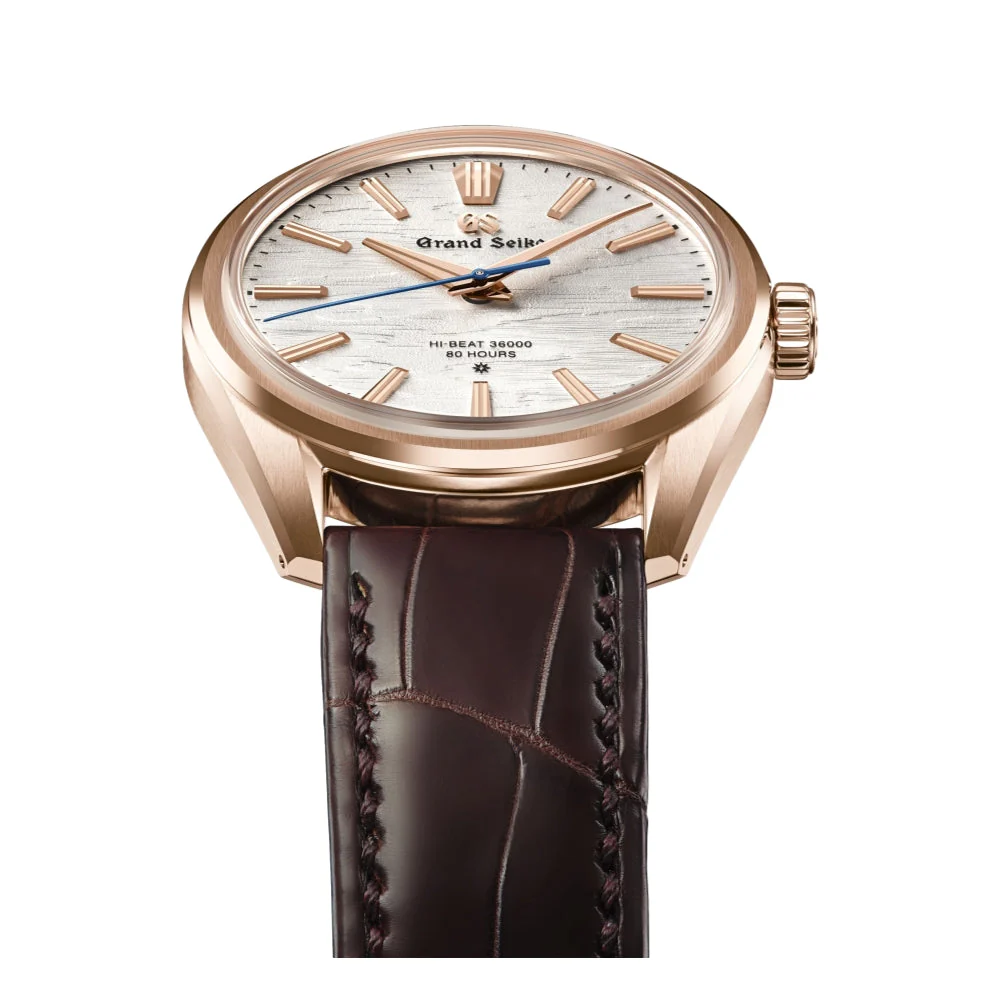 SLGW002 Evolution Limited Edition 9 Hi-Beat 36000 18K Rose Gold 38.6mm - Silver on Leather Strap - Image 4