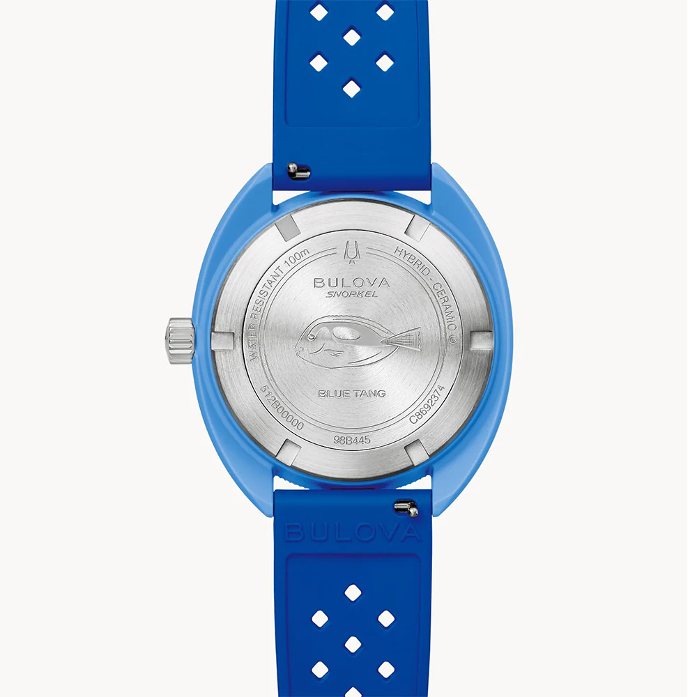 Snorkel Blue Tang Fish 41mm - Blue on Rubber Strap - Image 4