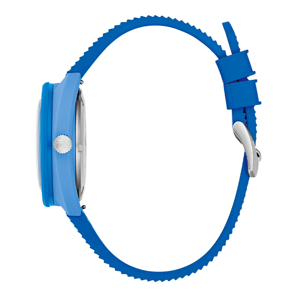 Snorkel Blue Tang Fish 41mm - Blue on Rubber Strap - Image 6