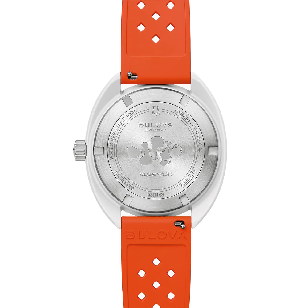 Snorkel Clownfish 41mm - White on Rubber Strap - Image 2