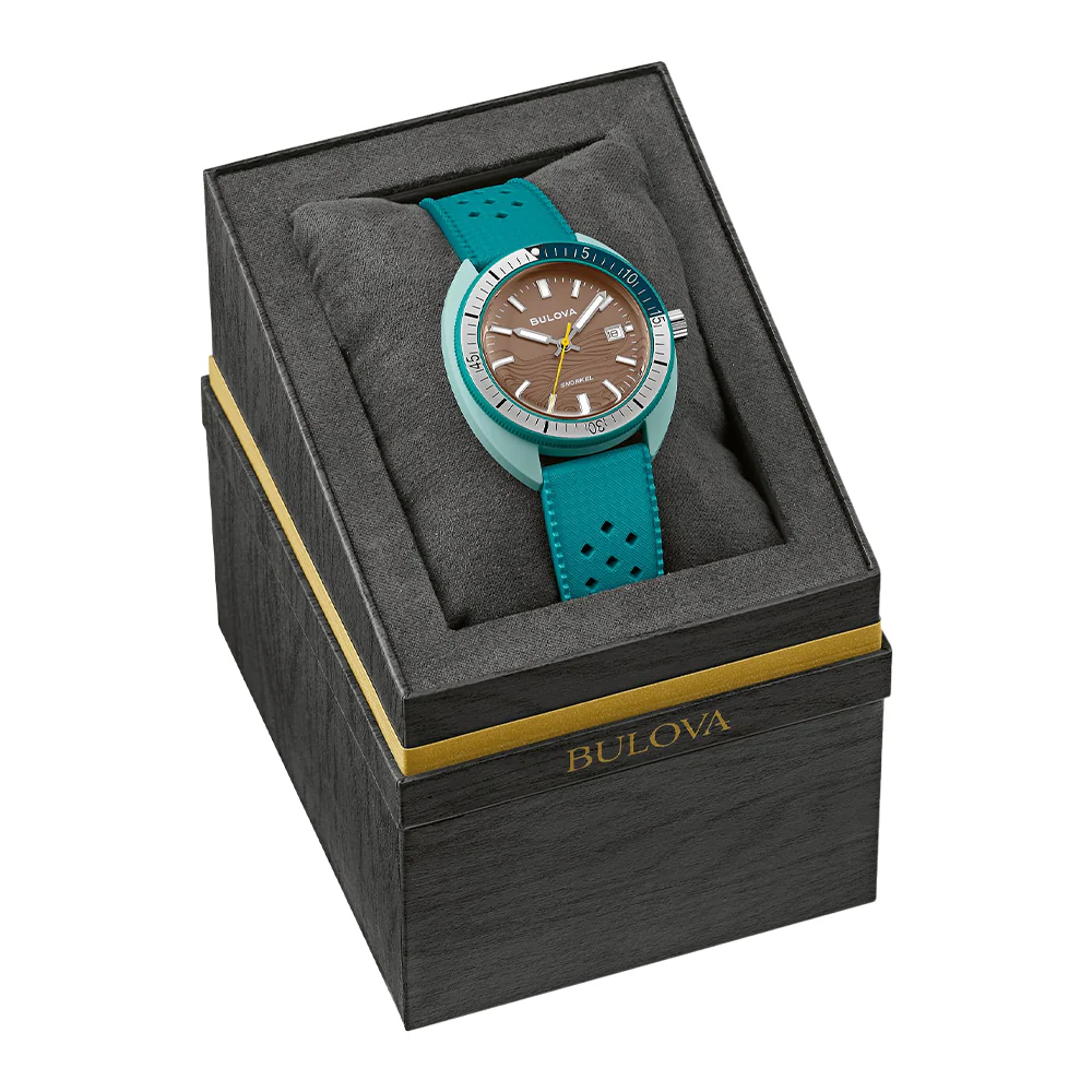 Snorkel Sea Turtle 41mm - Brown on Rubber Strap - Image 6