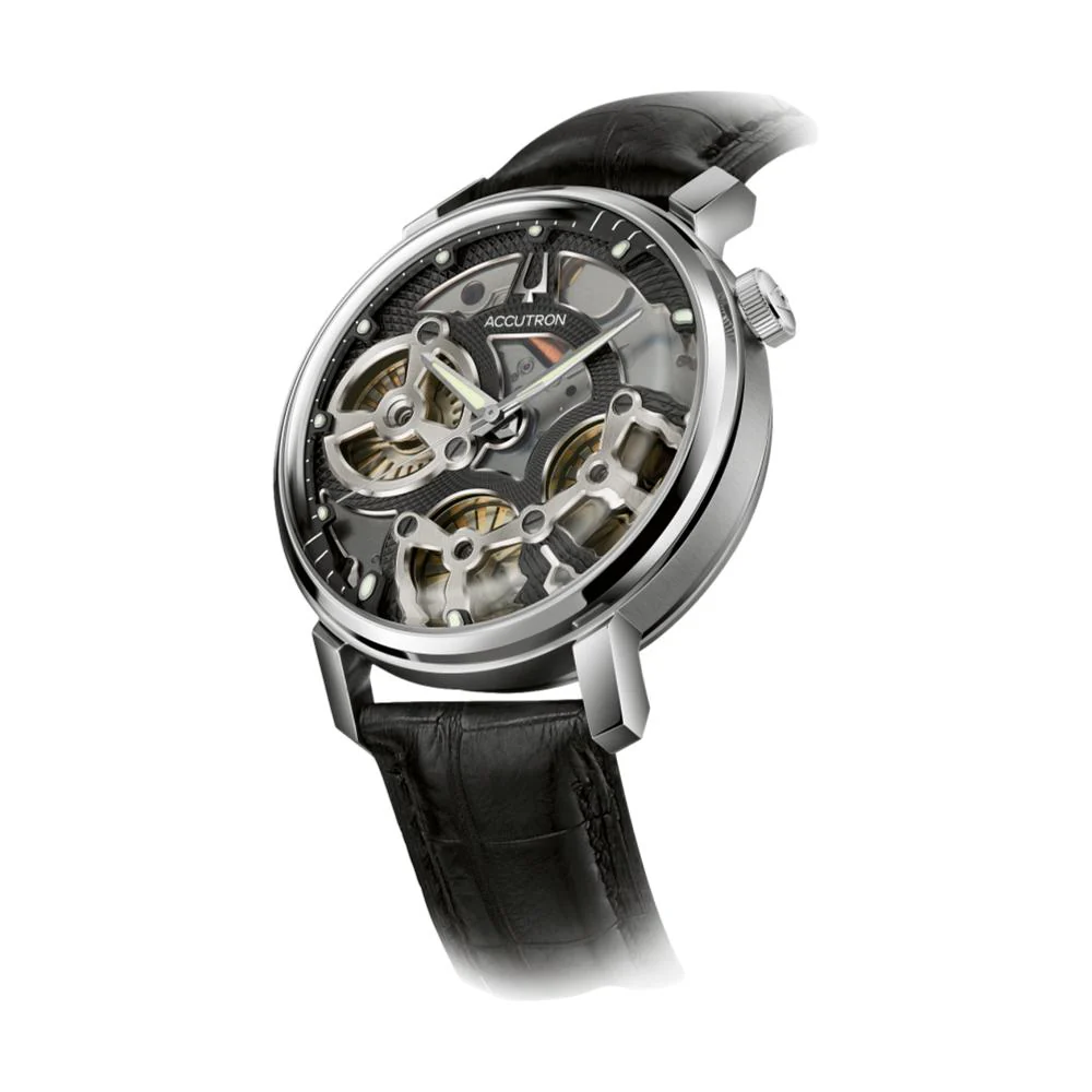 Spaceview Evolution 43.5mm - Smoke Grey on Leather Strap - Image 2