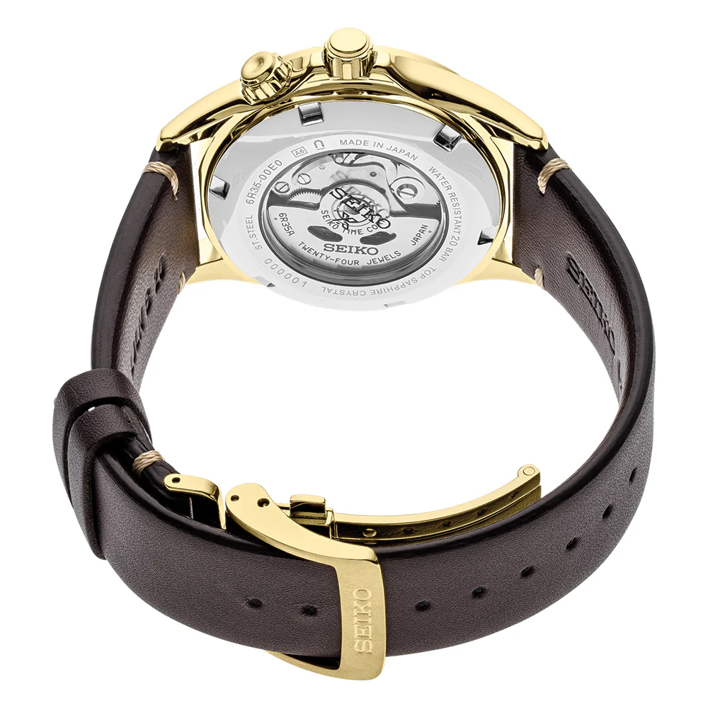 SPB210 Prospex Alpinist Automatic Gold 39.5mm - Green on Leather Strap - Image 3