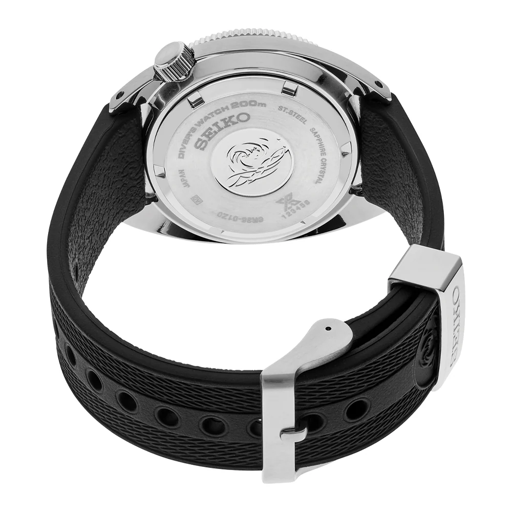 SPB317 Prospex Automatic Diver 41mm - Black on Rubber Strap - Image 4