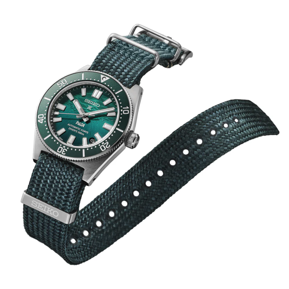 SPB501 Prospex 1965 Heritage Diver's PADI Special Edition 40mm - Green on Bracelet and Extra Strap - Image 4