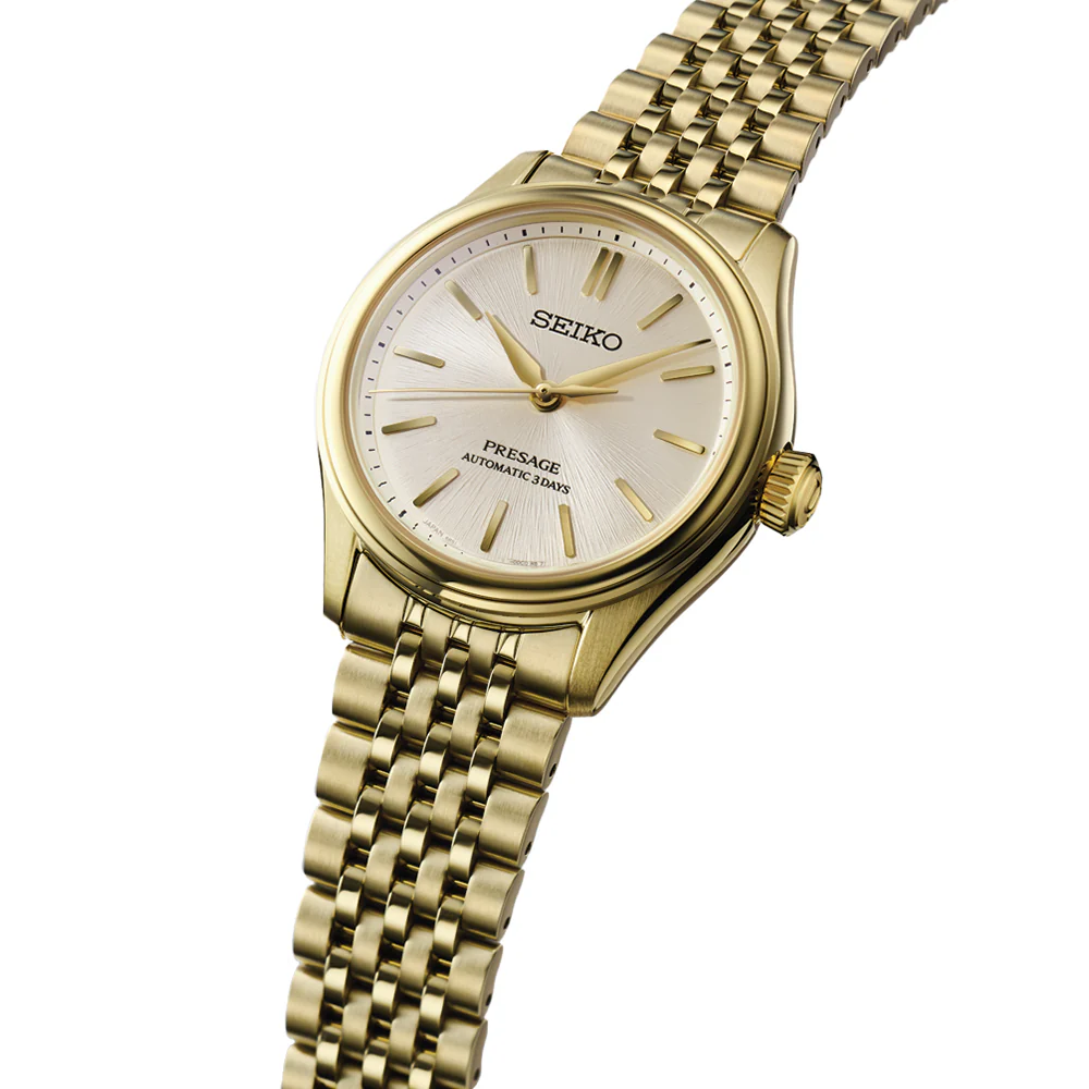 SPB524 Presage Classic Gold Finish 36mm - Ivory on Bracelet - Image 2