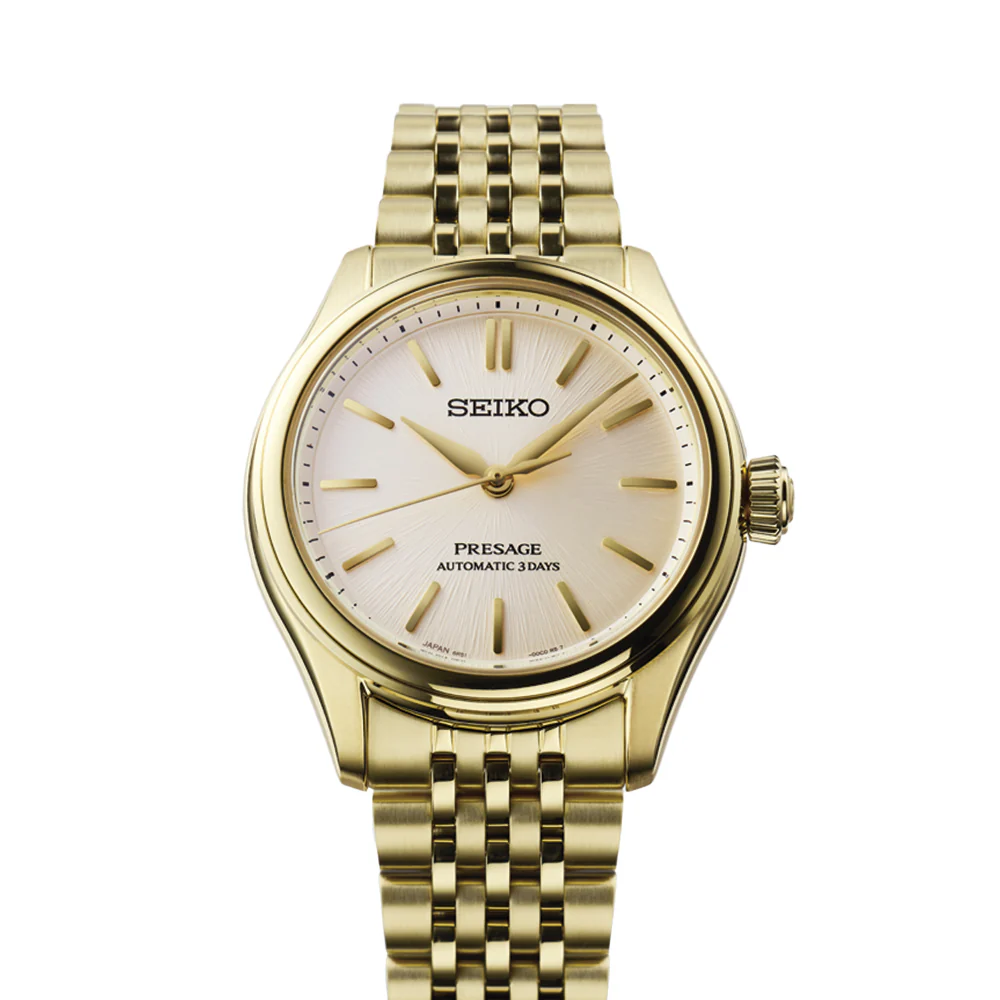 SPB524 Presage Classic Gold Finish 36mm - Ivory on Bracelet - Image 3