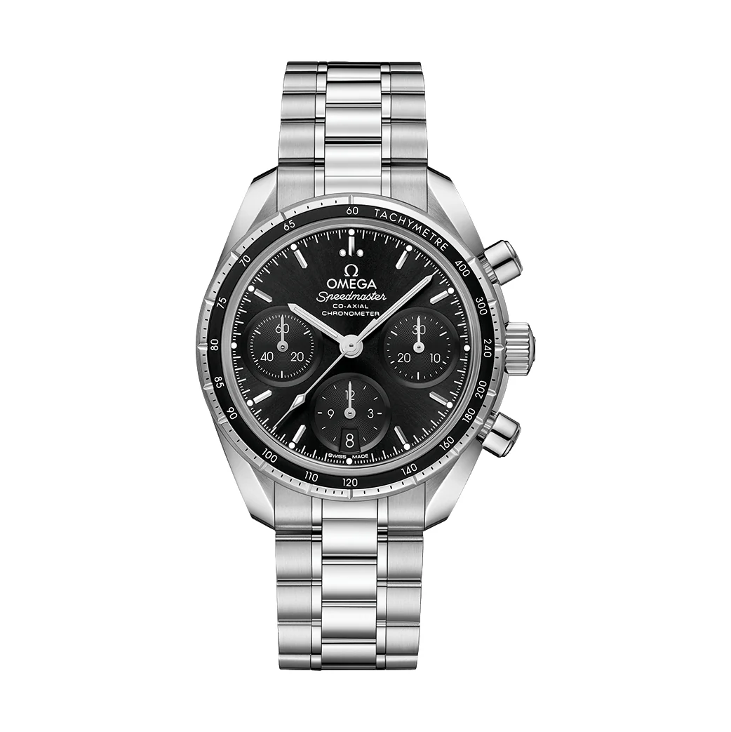 Speedmaster Chronograph 38mm - Black on Bracelet