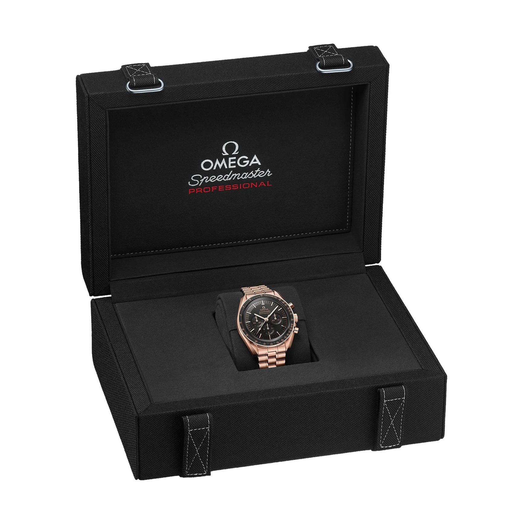 Speedmaster Moonwatch Professional Sapphire Sedna Gold 42mm - Black on Bracelet - Image 3