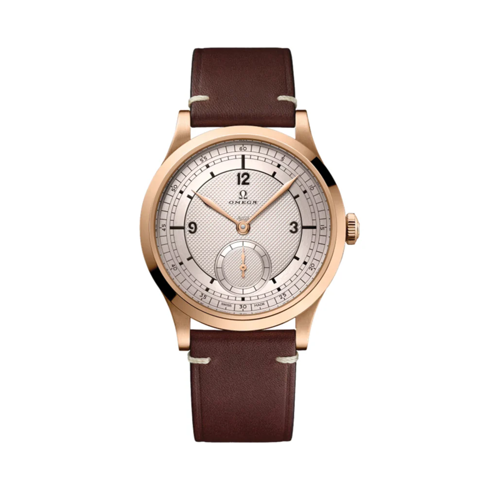Paris 2024 Co-Axial Master Chronometer Bronze Gold Edition 39mm - Silver on Leather Strap