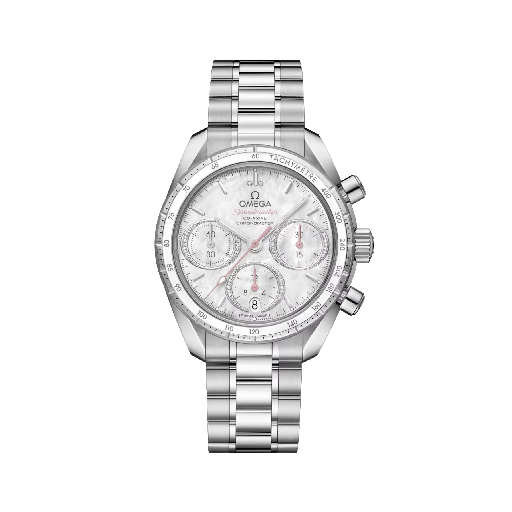 Speedmaster 38mm - White Mother-of-Pearl on Bracelet