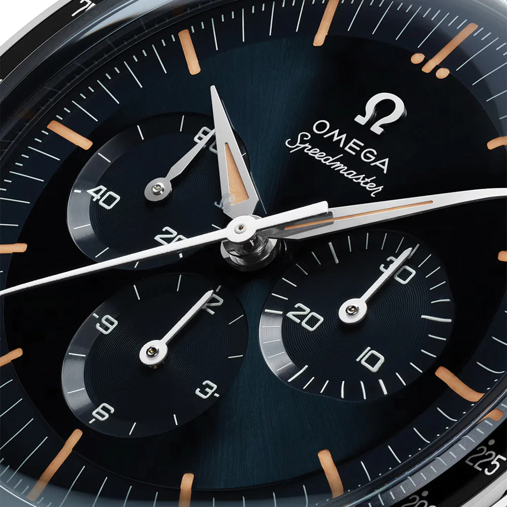 Speedmaster "First Omega in Space" - Blue on Brown Leather Strap - Image 4