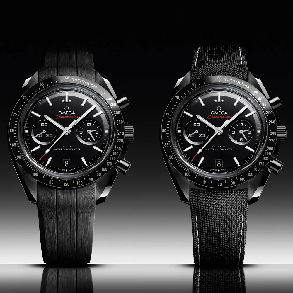 Speedmaster Dark Side of the Moon Black Ceramic 44.25mm - Black on Fabric Strap - Image 8