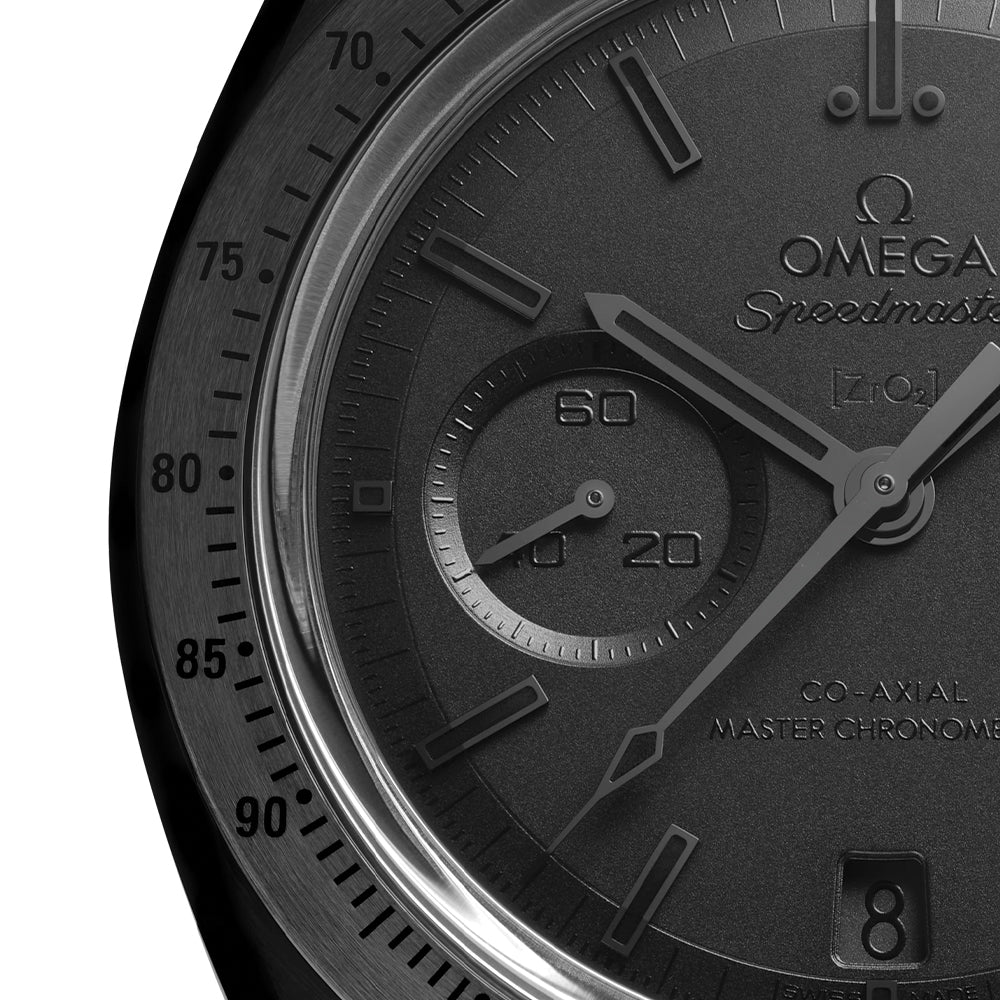 Speedmaster Dark Side of the Moon Black Ceramic 44.25mm - Full Black on Fabric Strap - Image 4