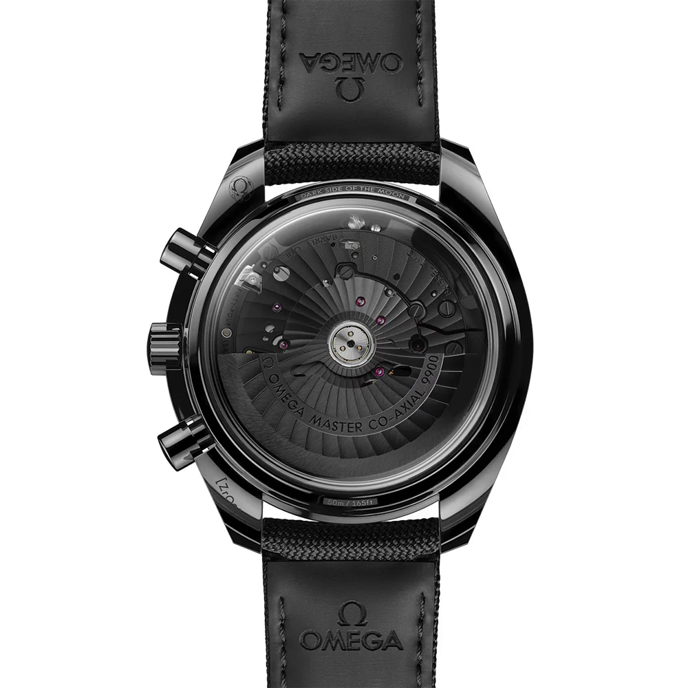 Speedmaster Dark Side of the Moon Black Ceramic 44.25mm - Full Black on Fabric Strap - Image 6