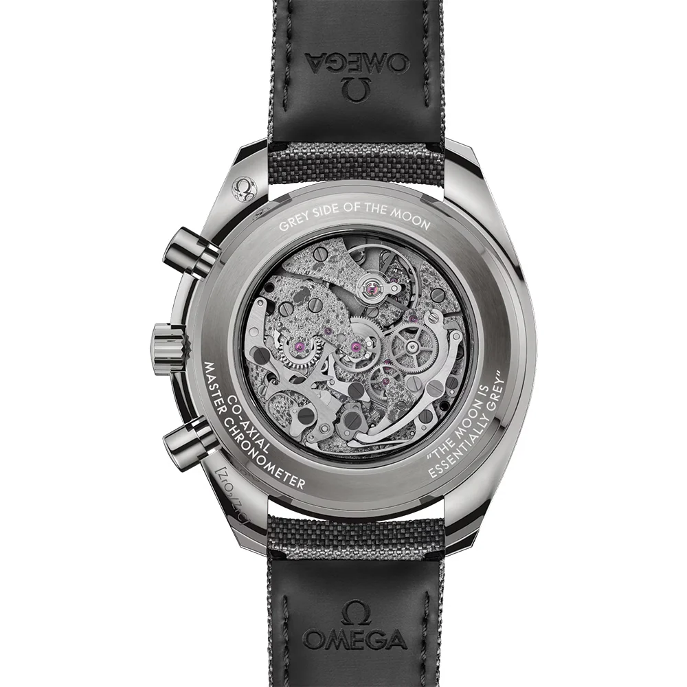 Speedmaster Grey Side of the Moon Grey Ceramic 44.25mm - Grey on Fabric Strap - Image 6