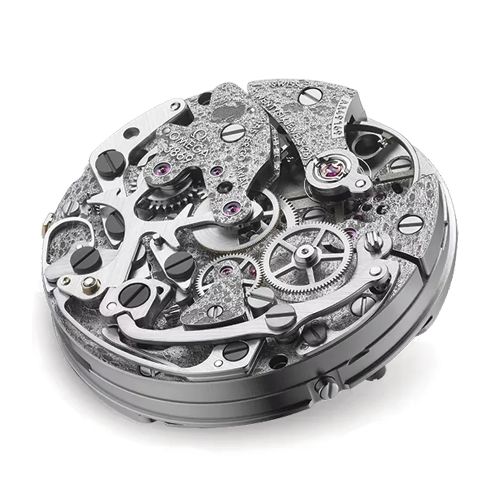 Speedmaster Grey Side of the Moon Grey Ceramic 44.25mm - Grey on Rubber Strap - Image 9