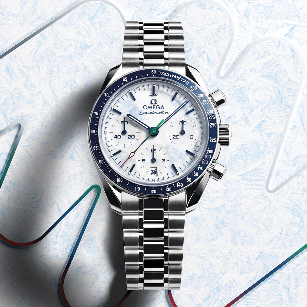 Speedmaster Milano Cortina 2026 Paralympic Winter Games 38mm - White on Bracelet - Image 2