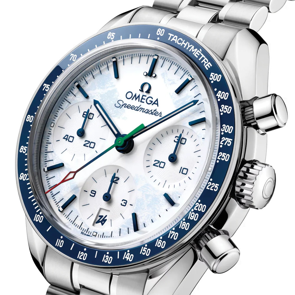 Speedmaster Milano Cortina 2026 Paralympic Winter Games 38mm - White on Bracelet - Image 4