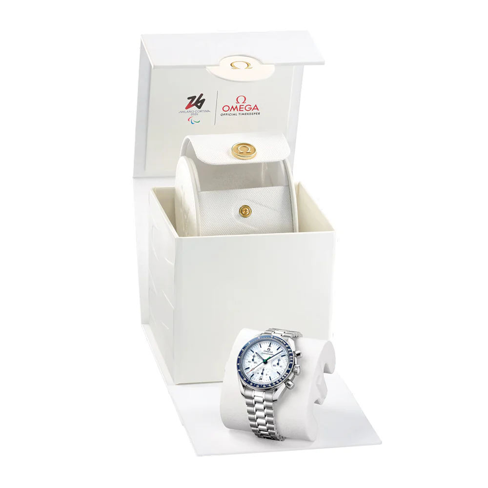 Speedmaster Milano Cortina 2026 Paralympic Winter Games 38mm - White on Bracelet - Image 7