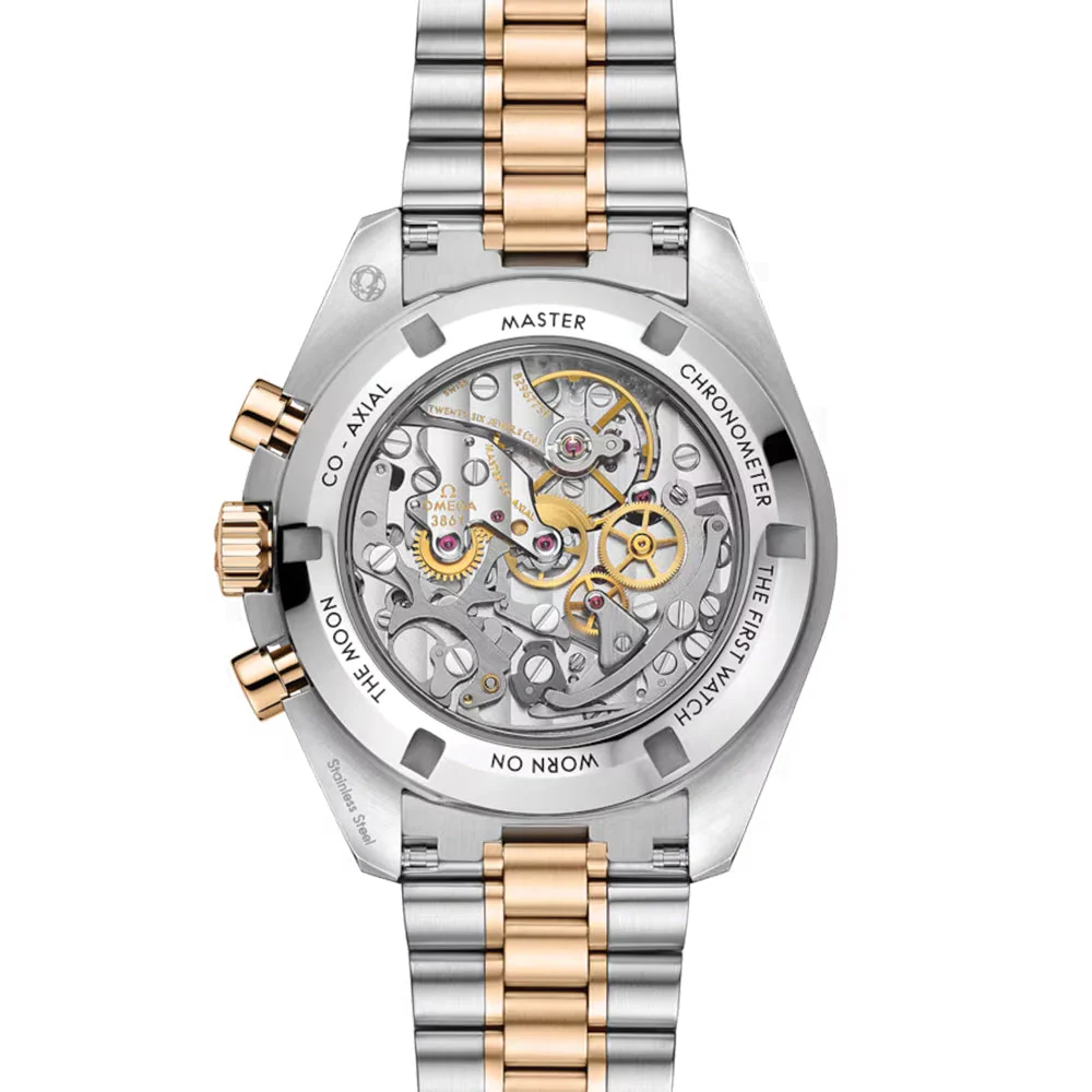 Speedmaster Moonwatch Professional Steel Moonshine Gold 42mm ‑ Silver on Bracelet - Image 4