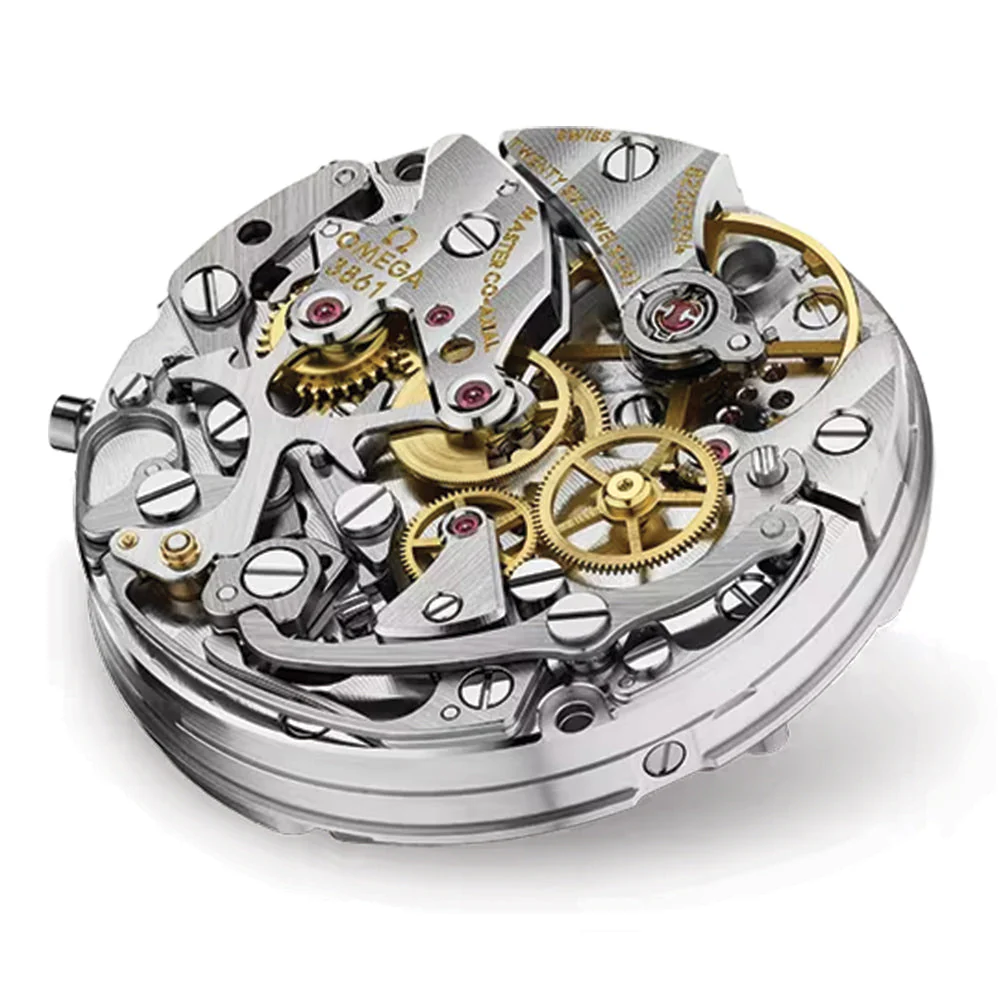 Speedmaster Moonwatch Professional Steel Moonshine Gold 42mm ‑ Silver on Bracelet - Image 8