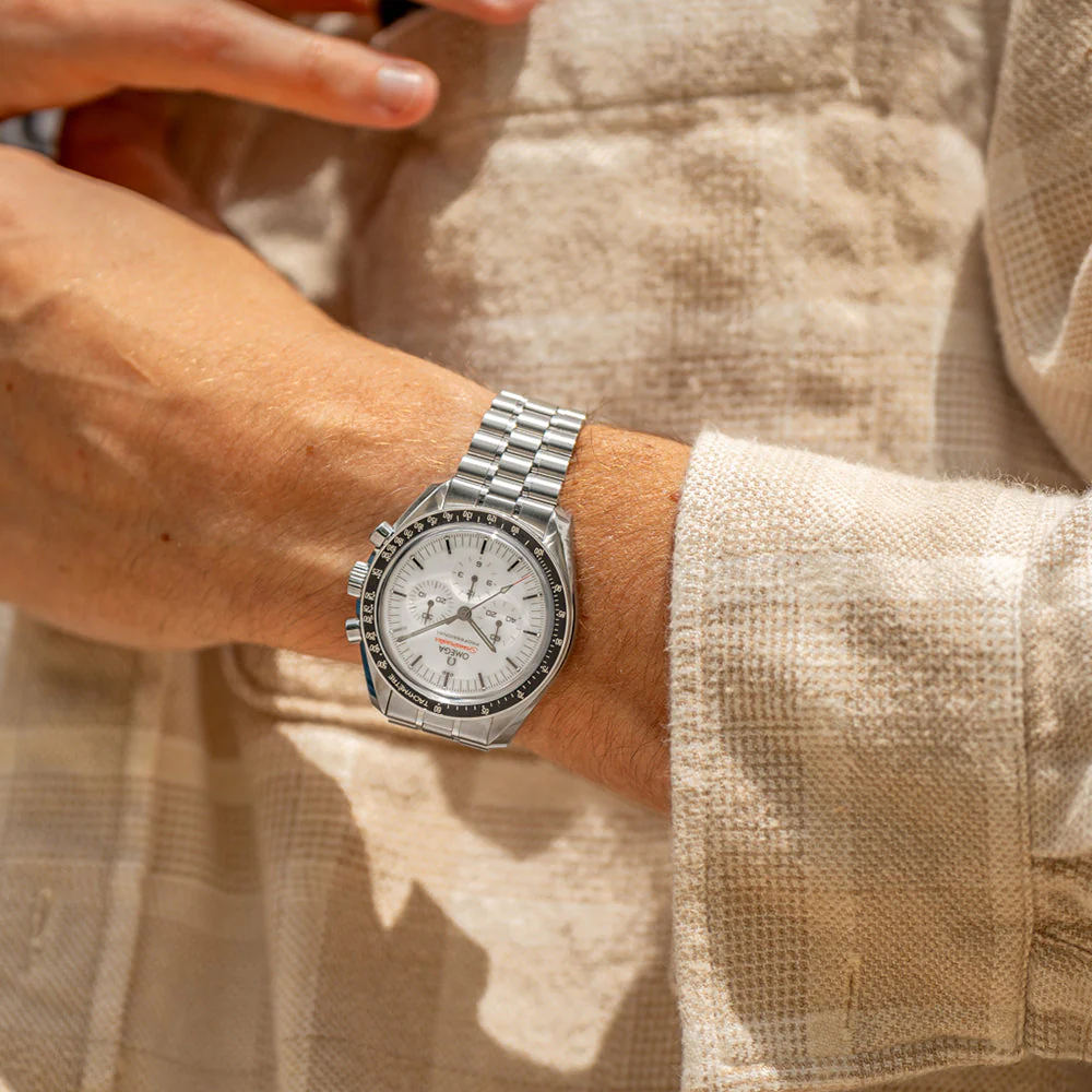 Speedmaster Moonwatch Professional Chronograph Sapphire 42mm - White on Bracelet - Image 3