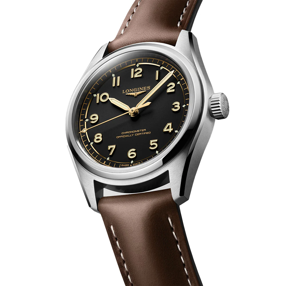 Spirit Pilot Automatic 39mm - Black on Leather Strap - Image 2