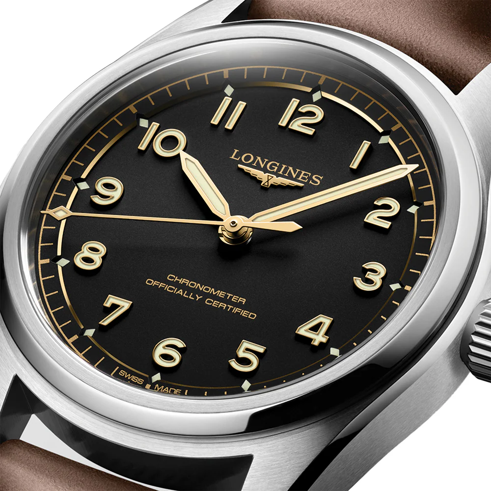Spirit Pilot Automatic 39mm - Black on Leather Strap - Image 3