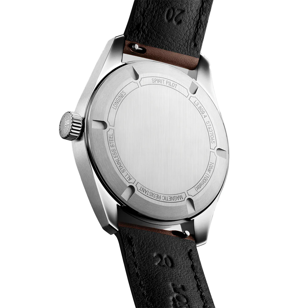 Spirit Pilot Automatic 39mm - Black on Leather Strap - Image 4