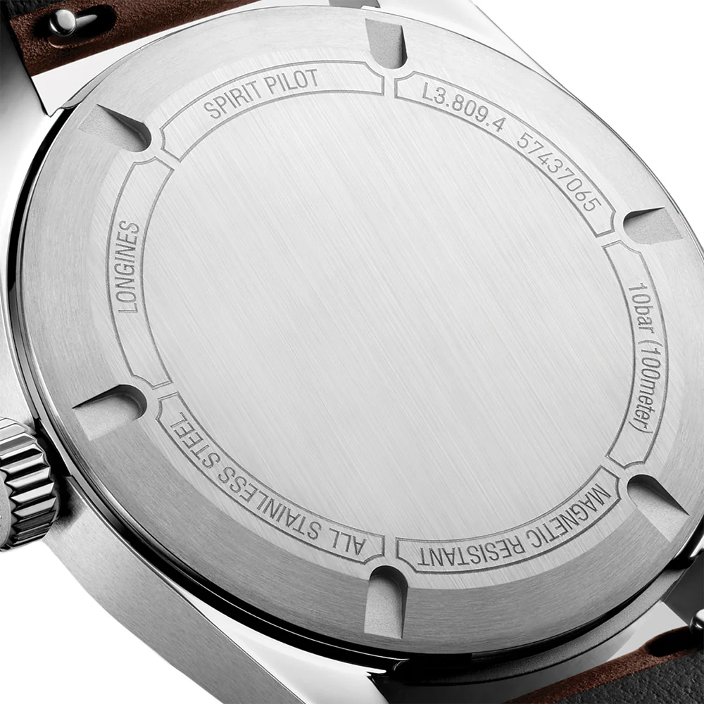 Spirit Pilot Automatic 39mm - Black on Leather Strap - Image 5
