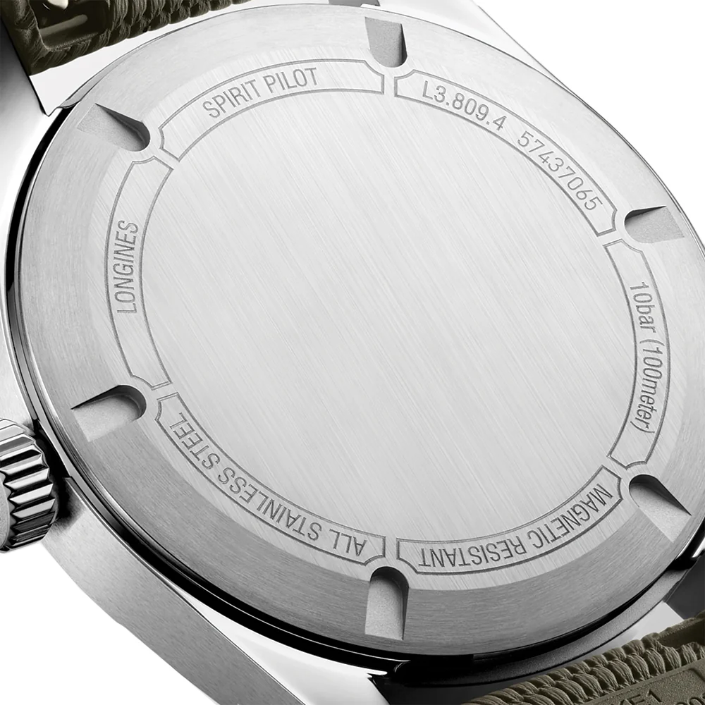 Spirit Pilot Automatic 39mm - Black on Rubber Strap - Image 4