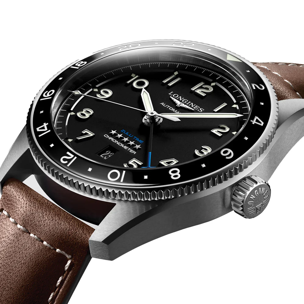 Spirit Zulu Time 42mm - Black on Leather Strap - Image 4