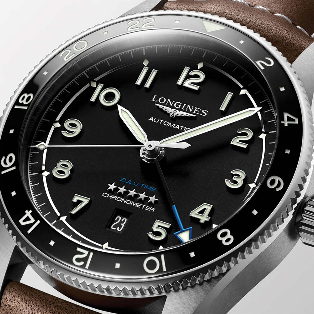 Spirit Zulu Time 42mm - Black on Leather Strap - Image 5