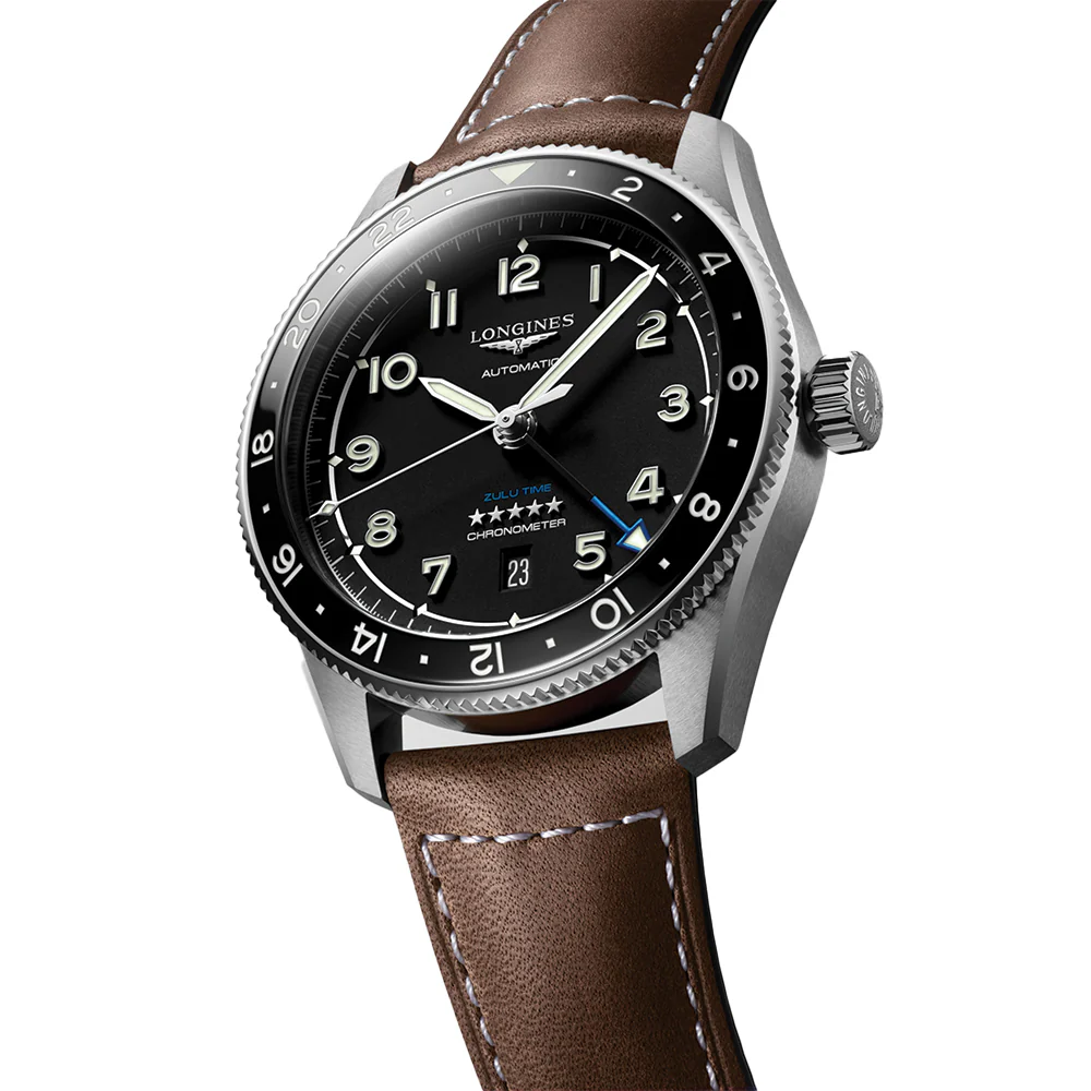Spirit Zulu Time 42mm - Black on Leather Strap - Image 6