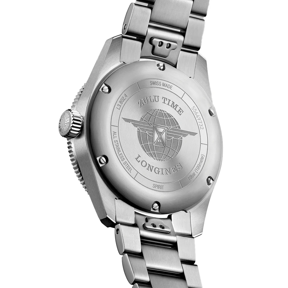 Spirit Zulu Time Blue Ceramic Bezel 39mm - Black on Bracelet - Image 4