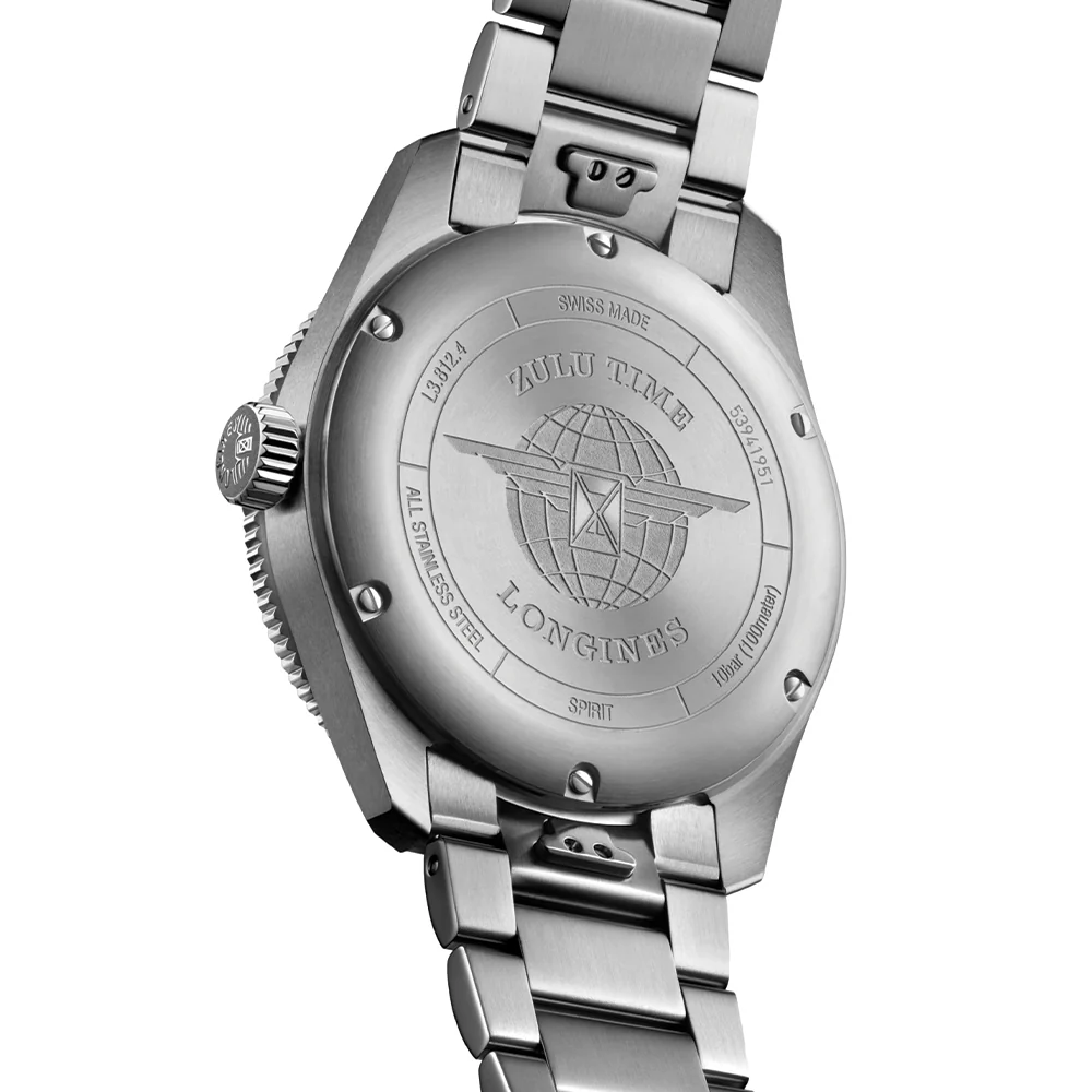 Spirit Zulu Time Blue Ceramic Bezel 42mm - Black on Bracelet - Image 4