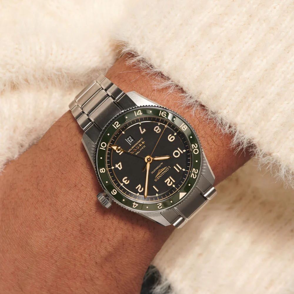 Spirit Zulu Time Green Bezel 42mm - Black on Bracelet - Image 3