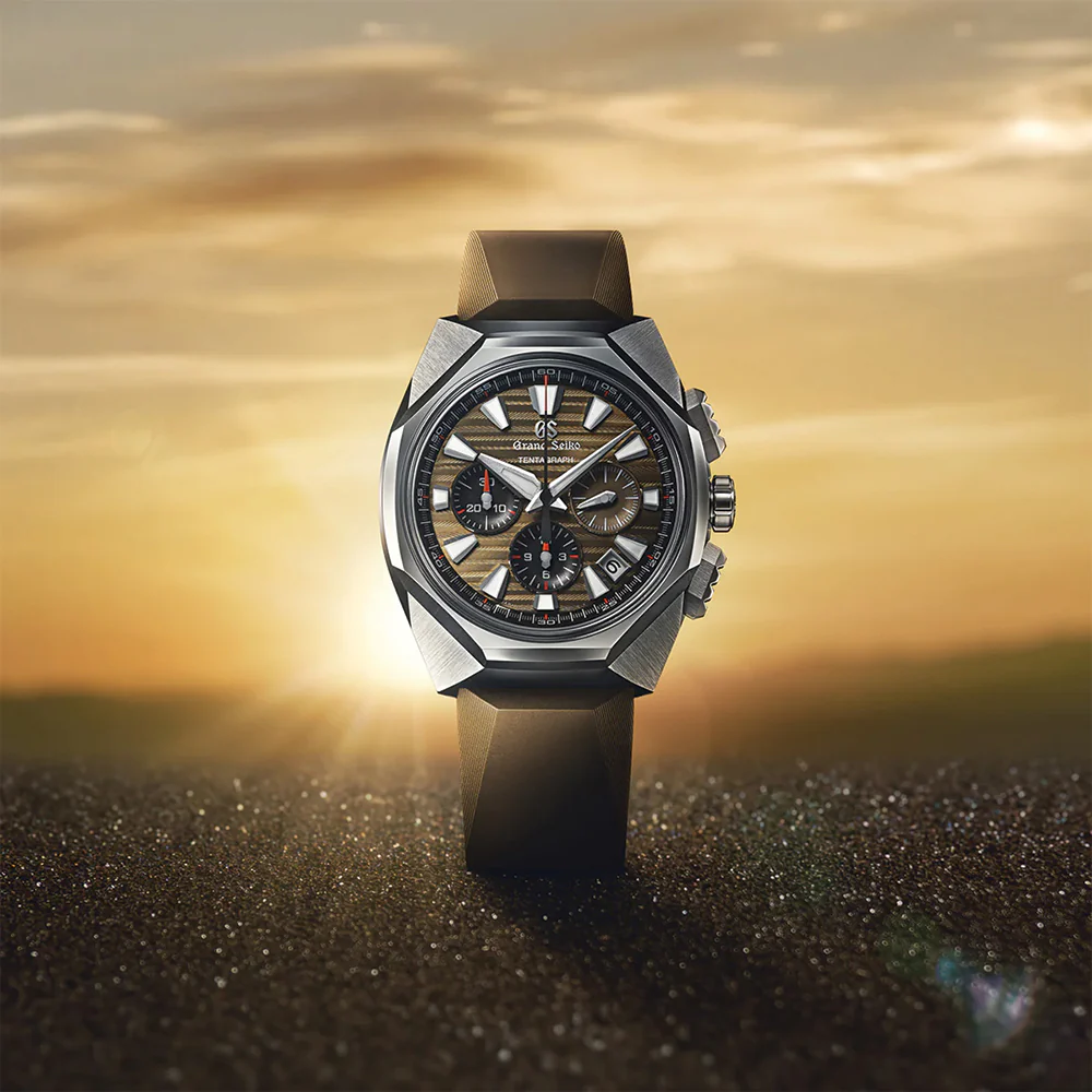 SLGC009 "Tokyo Lion" Sport Tentagraph Brilliant Hard Titanium 43mm - Brown on Rubber Strap - Image 2