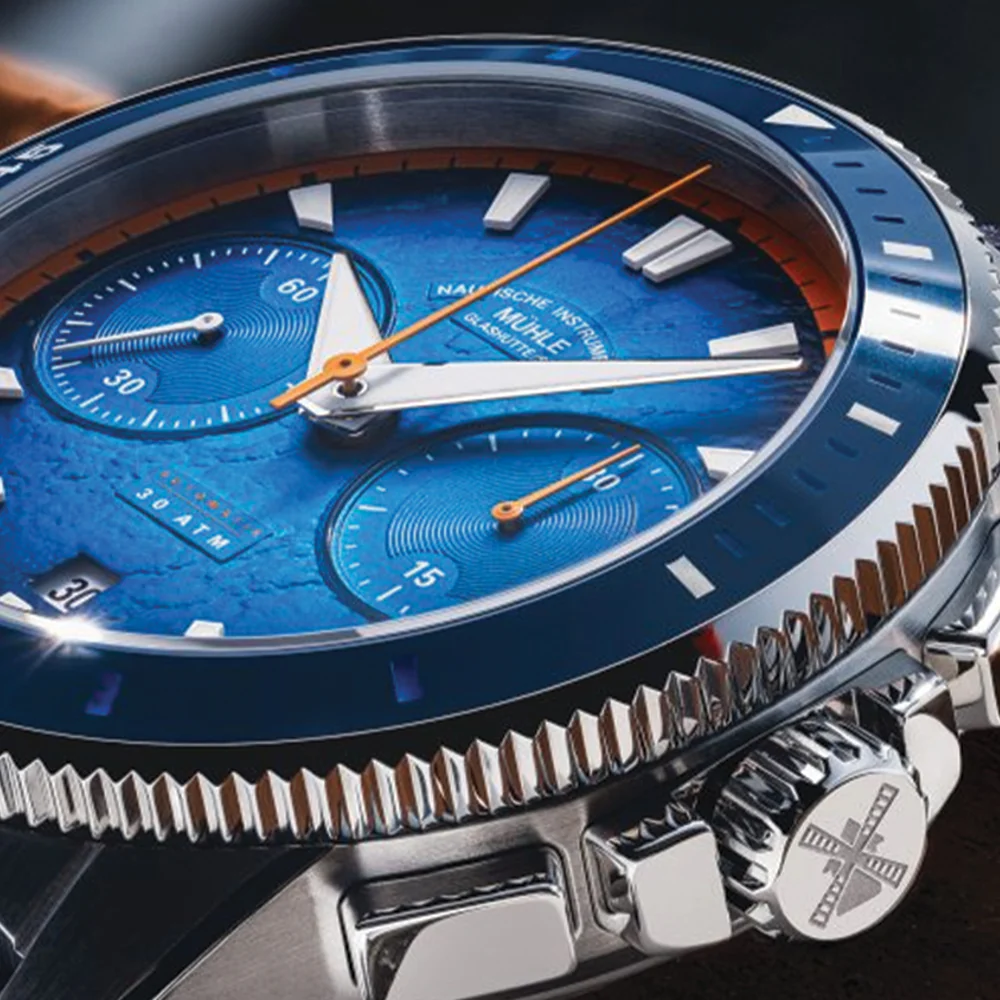 Sportivo Active Chronograph 42.5mm - Blue on Bracelet - Image 2