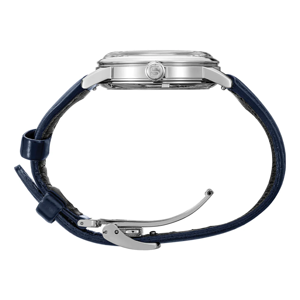SRPE43 Presage Cocktail Time Automatic 38.5mm - Blue on Leather Strap - Image 9