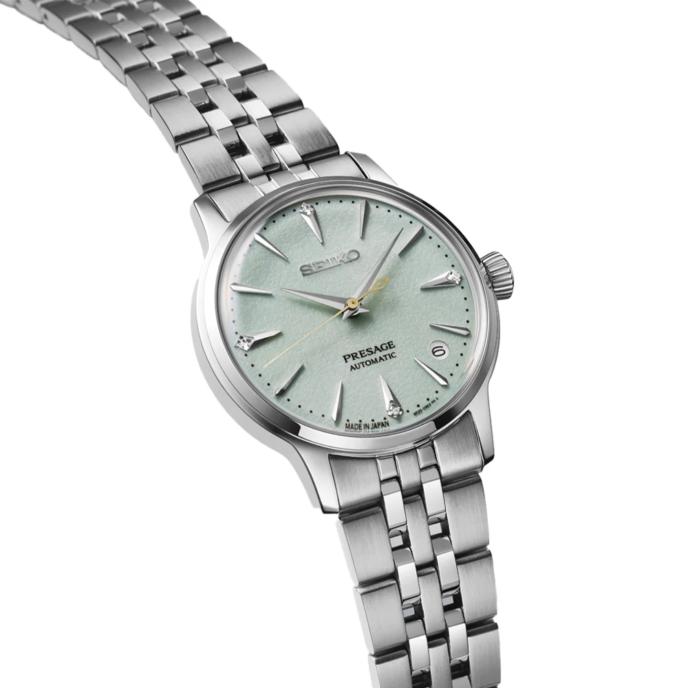 SRPL63 Presage Cocktail Time 34mm - Green on Bracelet - Image 2