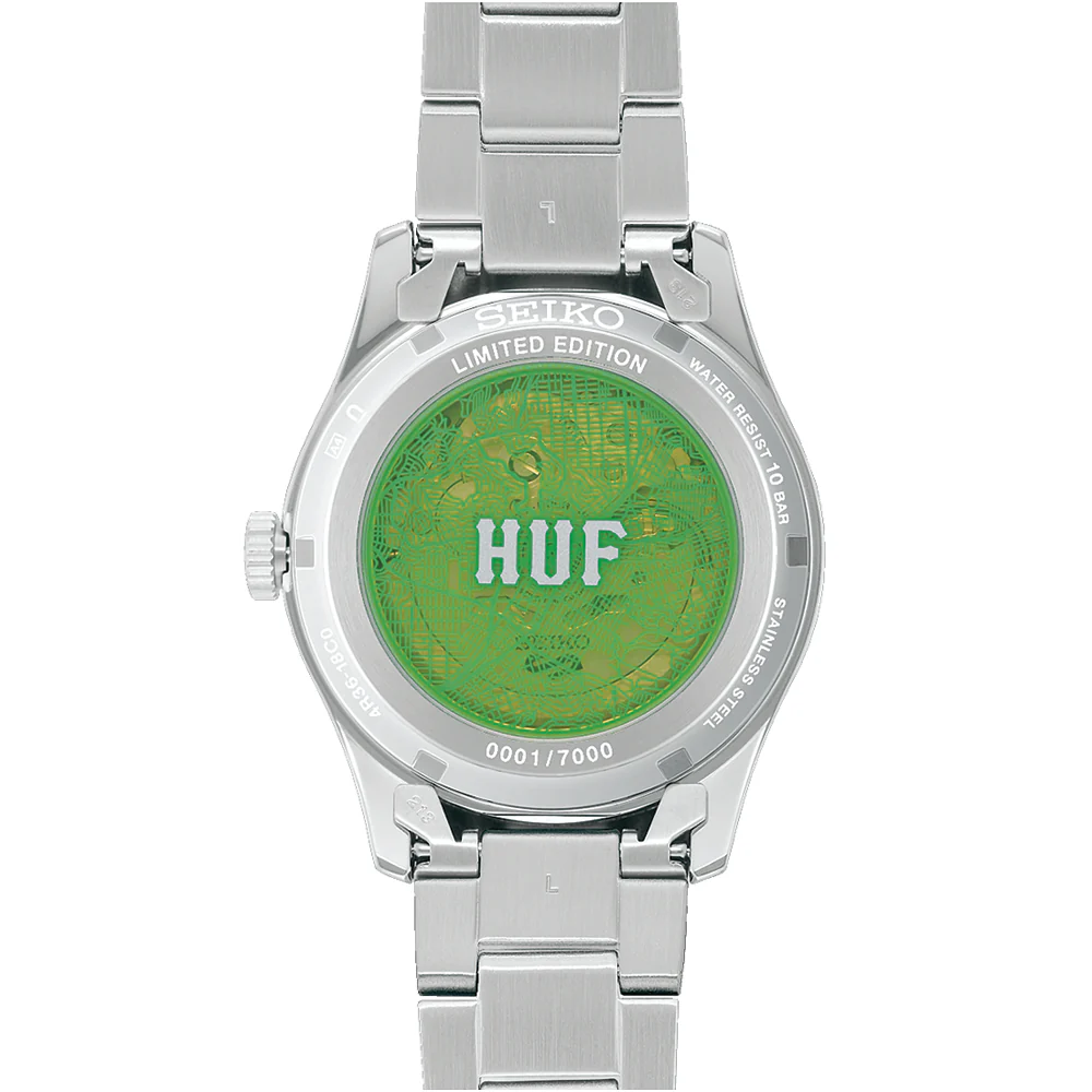 SRPM09 5 Sports Field HUF Limited Edition 39.4mm - Green on Bracelet - Image 3