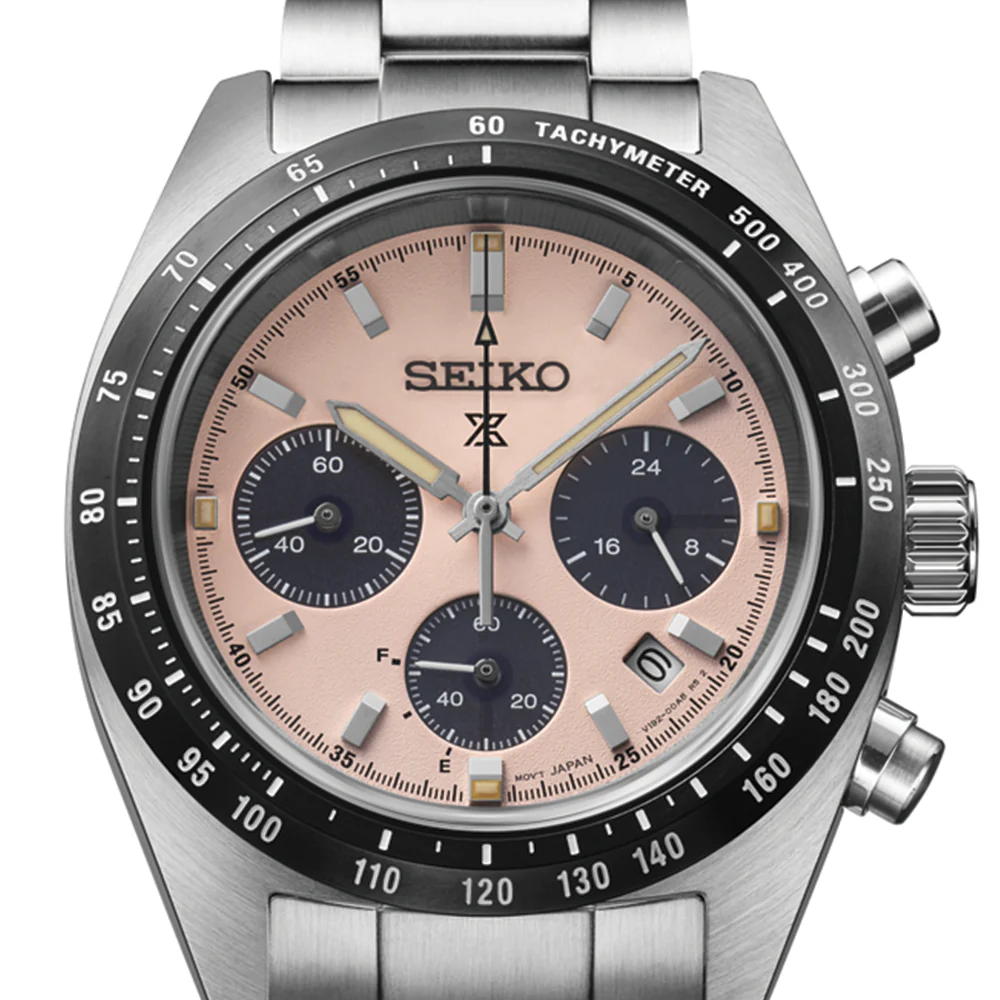 SSC963 Prospex Speedtimer 39mm - Pink on Bracelet - Image 2