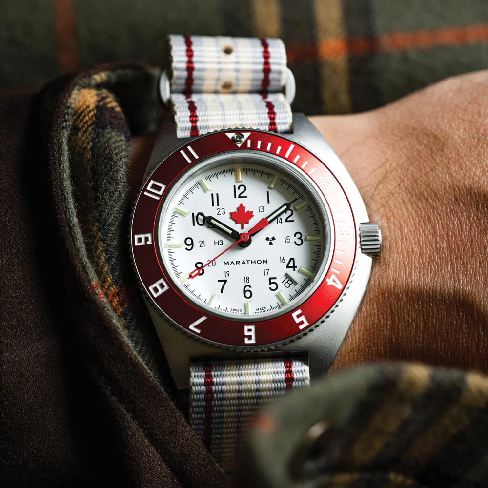SSNAV-D Pilot's Auto Type II Limited Edition 41mm - White on One-Piece Fabric Strap - Image 3