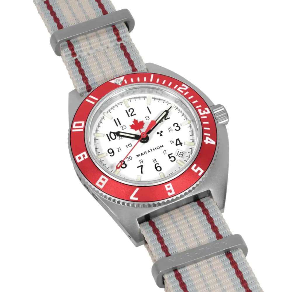SSNAV-D Pilot's Auto Type II Limited Edition 41mm - White on One-Piece Fabric Strap - Image 4