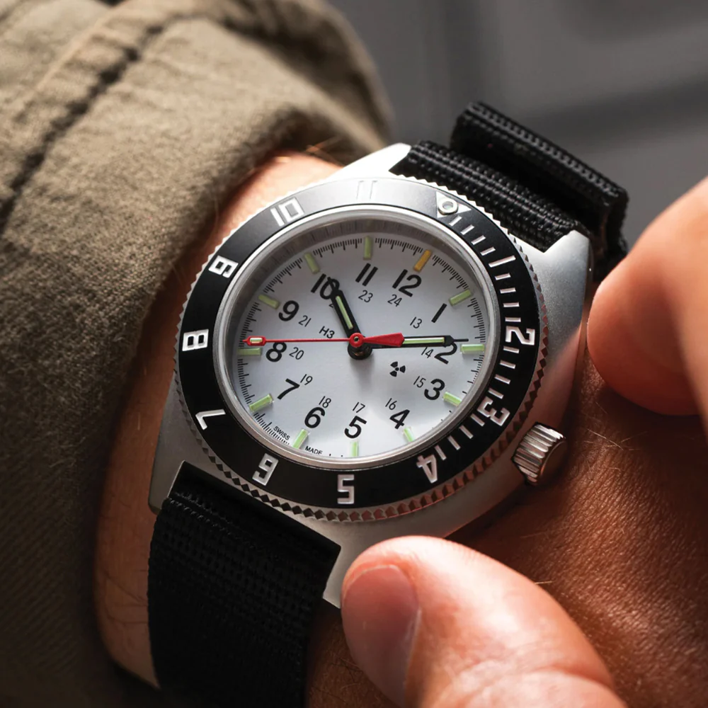 SSNAV No Date Arctic Edition 41mm - Arctic on Ballistic Nylon Strap - Image 2