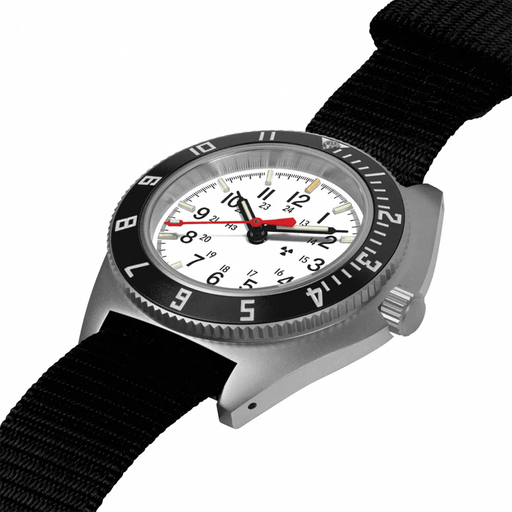 SSNAV No Date Arctic Edition 41mm - Arctic on Ballistic Nylon Strap - Image 4
