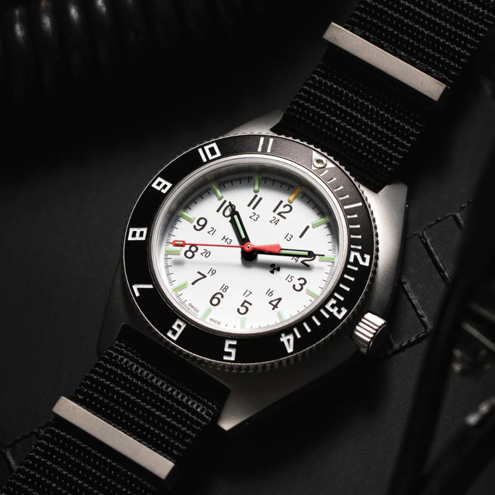 SSNAV No Date Arctic Edition 41mm - Arctic on Nylon Defense Standard Strap - Image 2