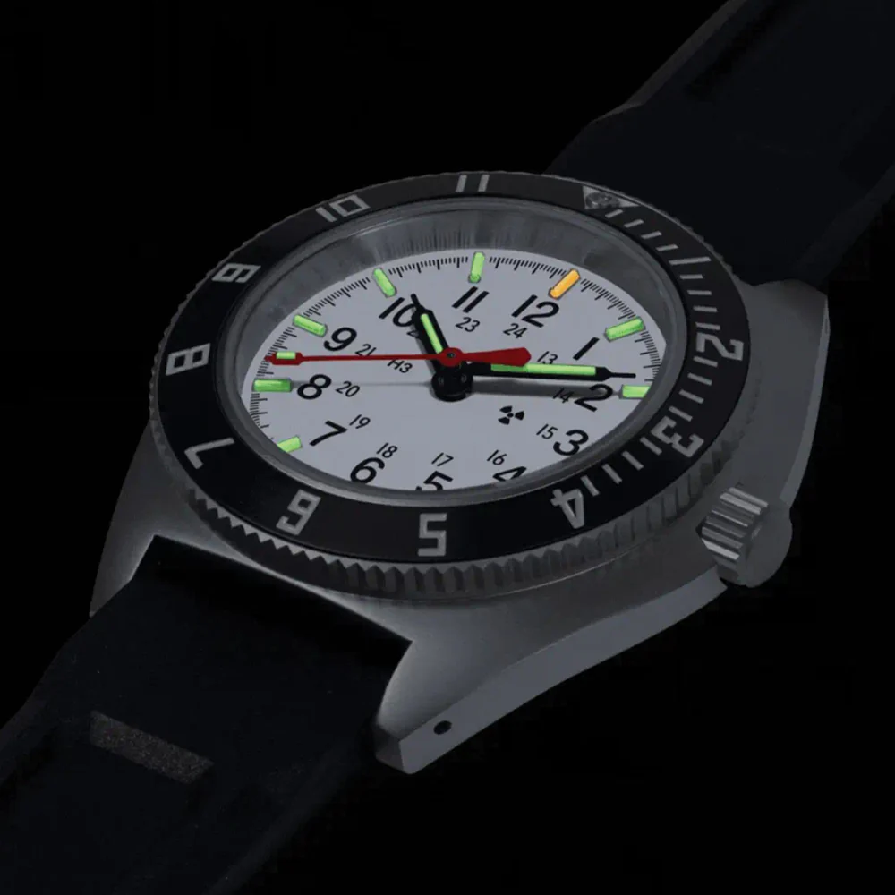 SSNAV No Date Arctic Edition 41mm - Arctic on Rubber Strap - Image 4